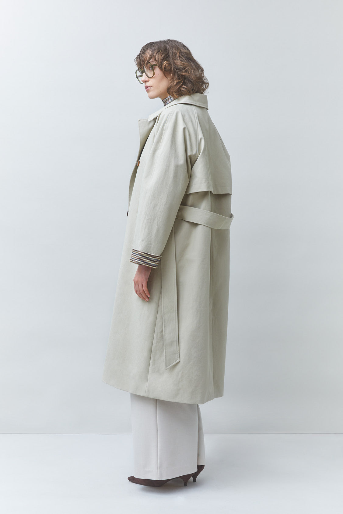 Escape Long belted trench coat