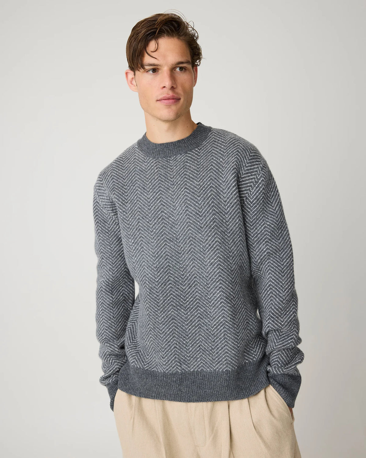 Lambswool Jacquard Sweater
