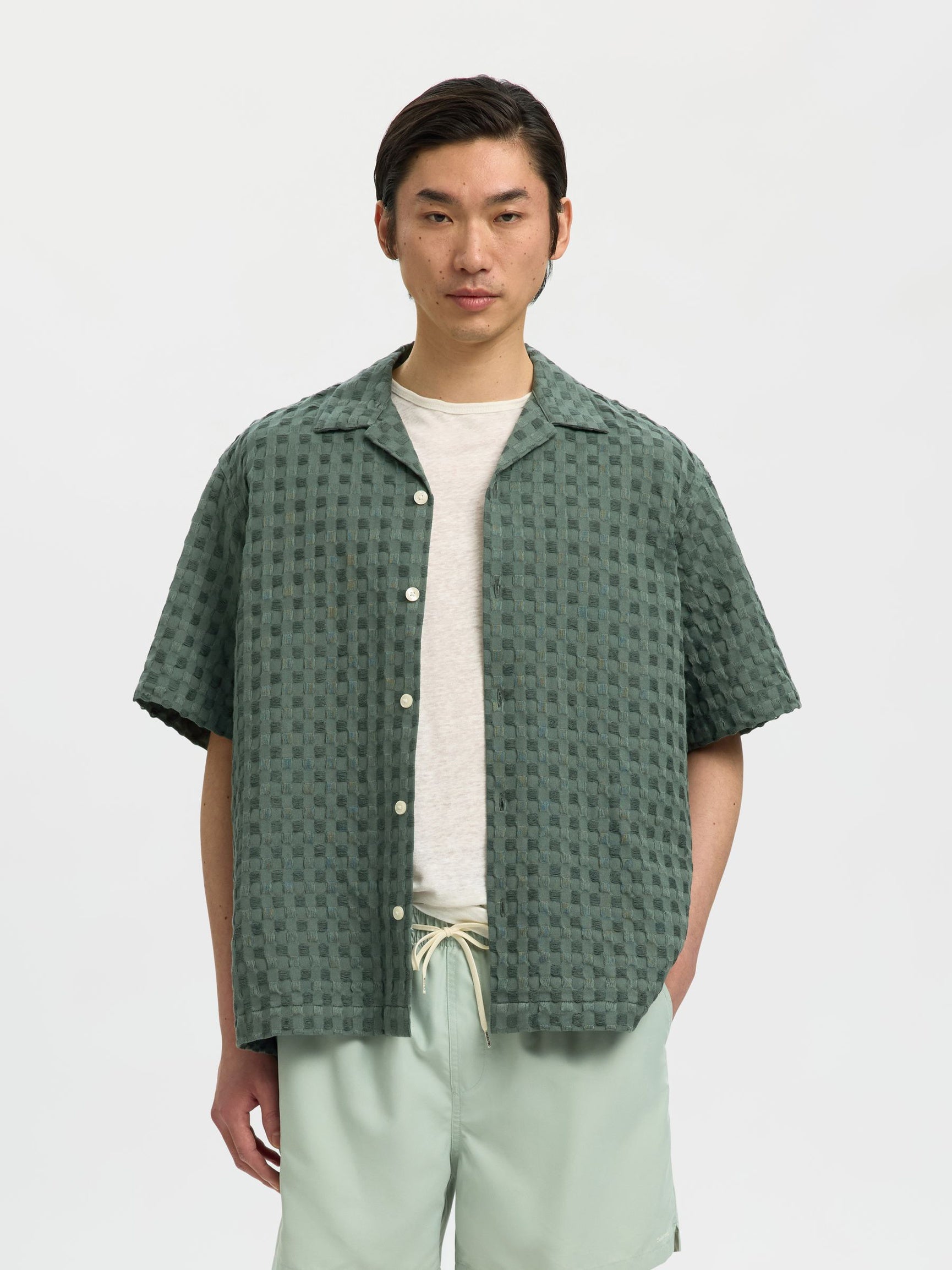Monty Textured Short Sleeve Shirt