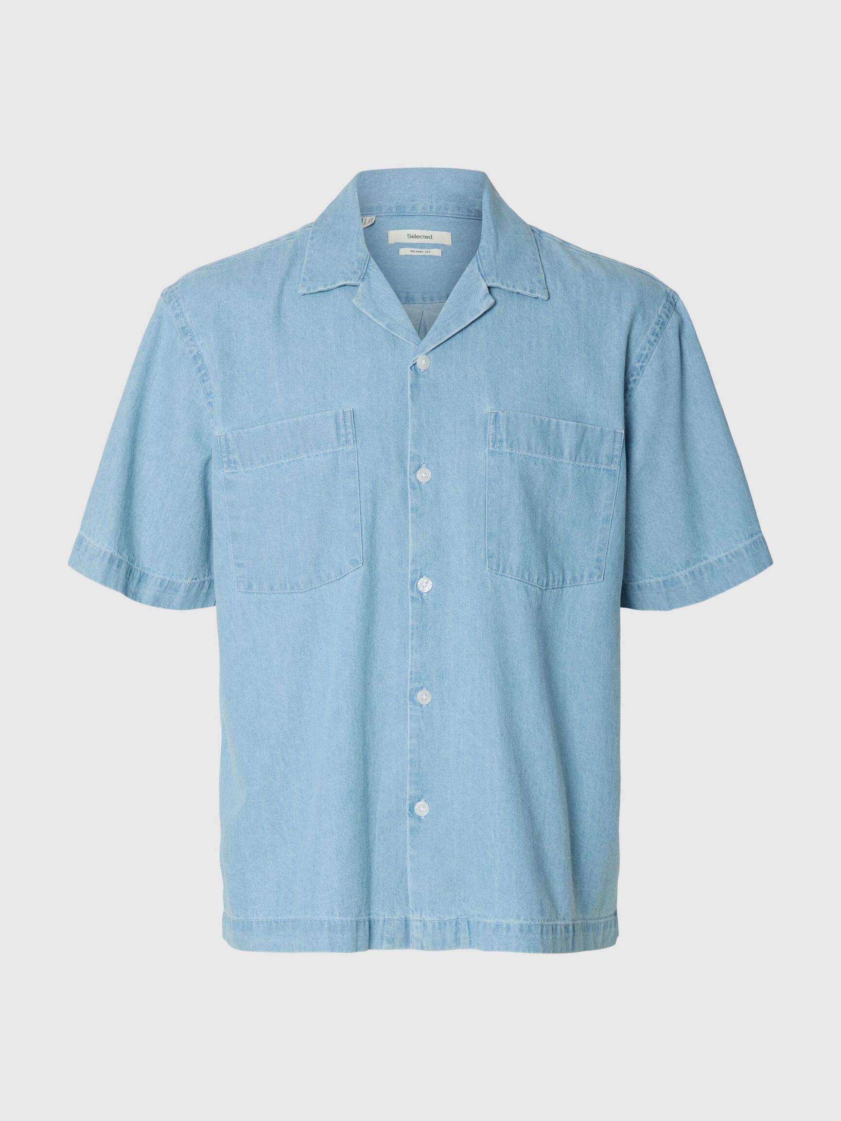 Carlo Light Blue Denim Short Sleeve Shirt