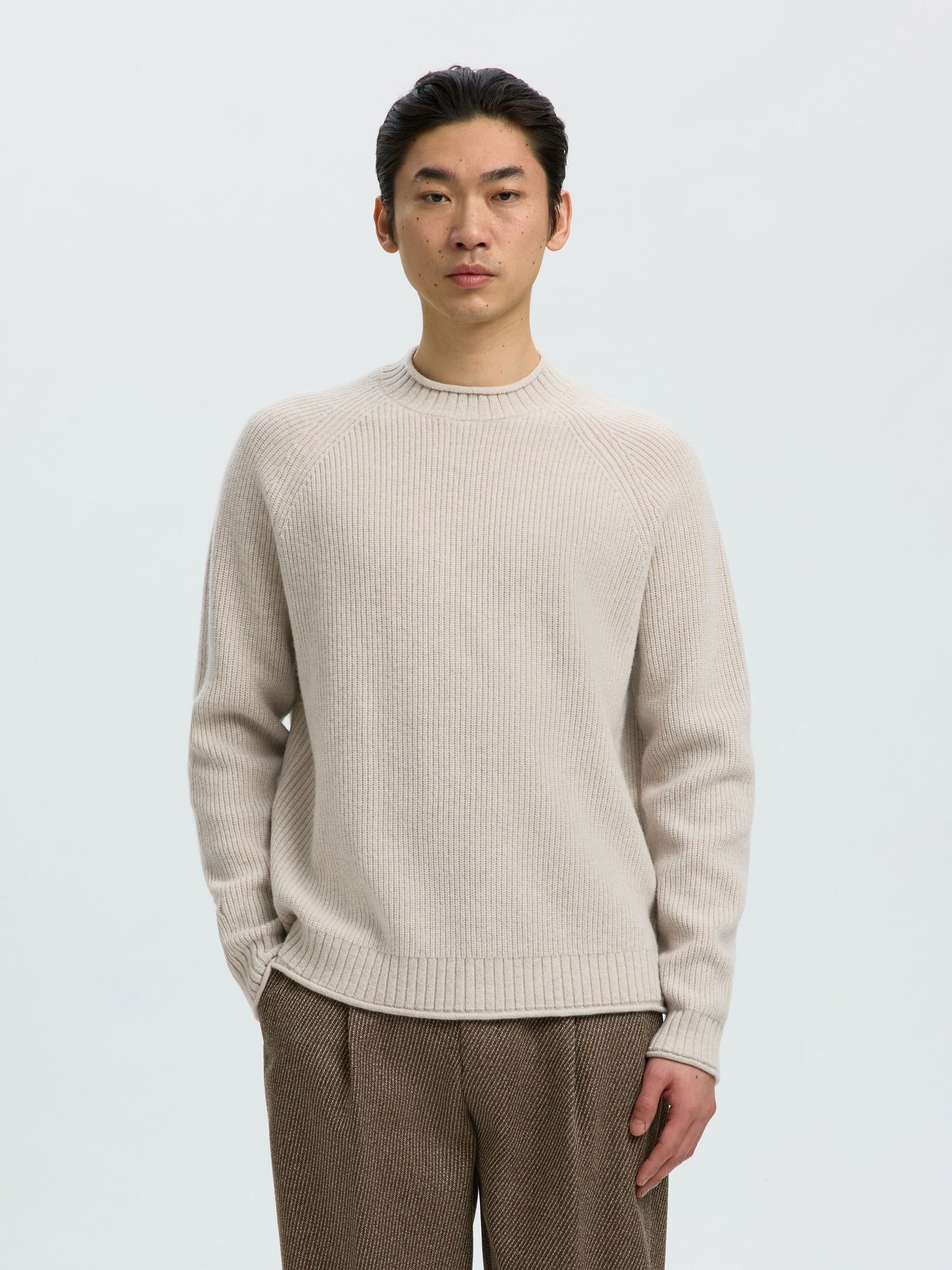 Wool Jumper - Silver Birch