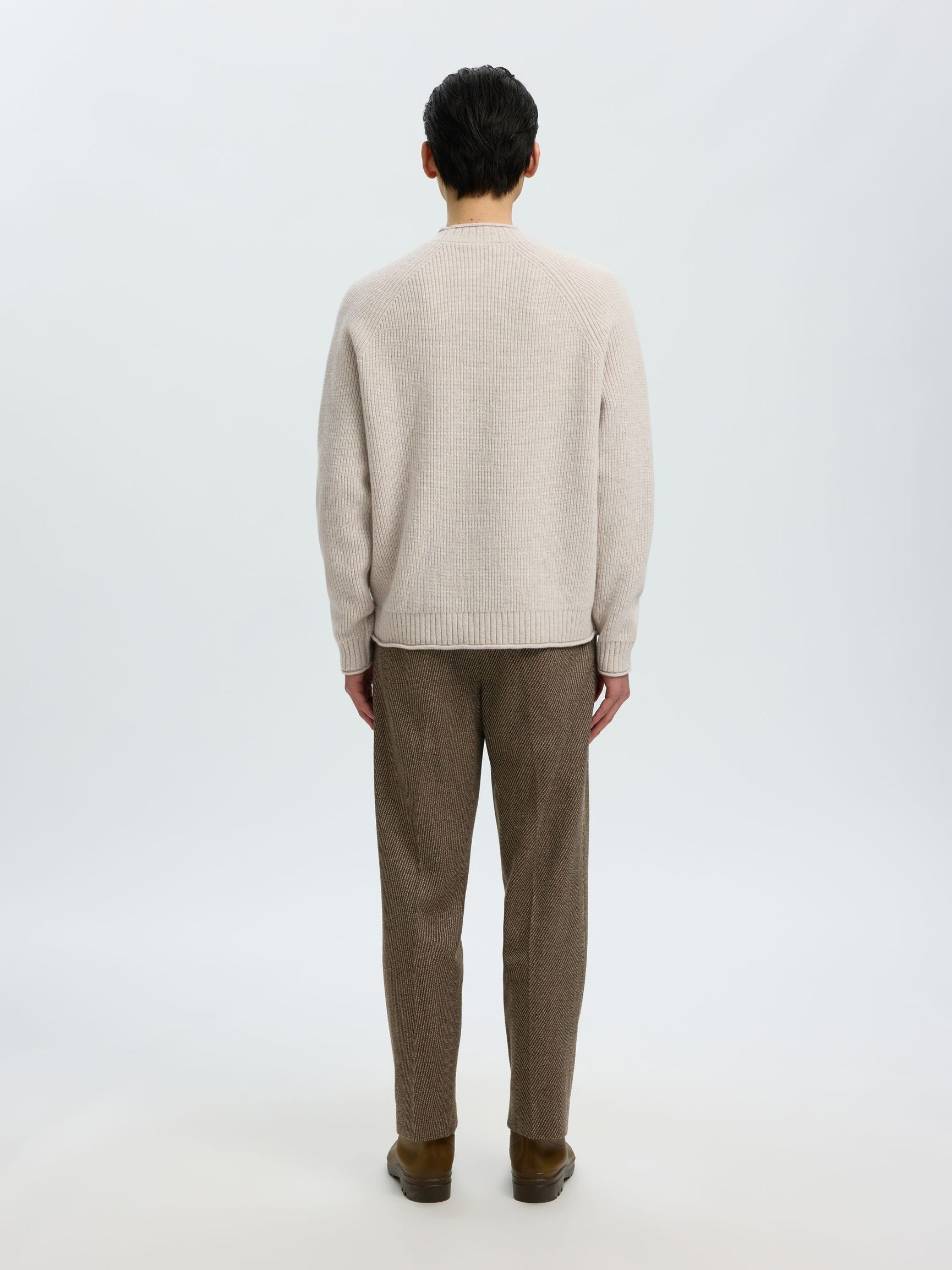 Wool Jumper - Silver Birch
