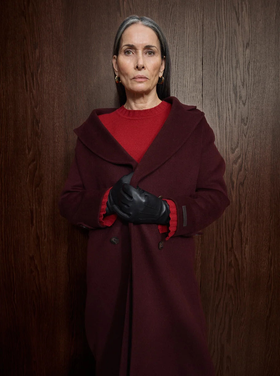 Alva Loisa Mock-Neck Coat
