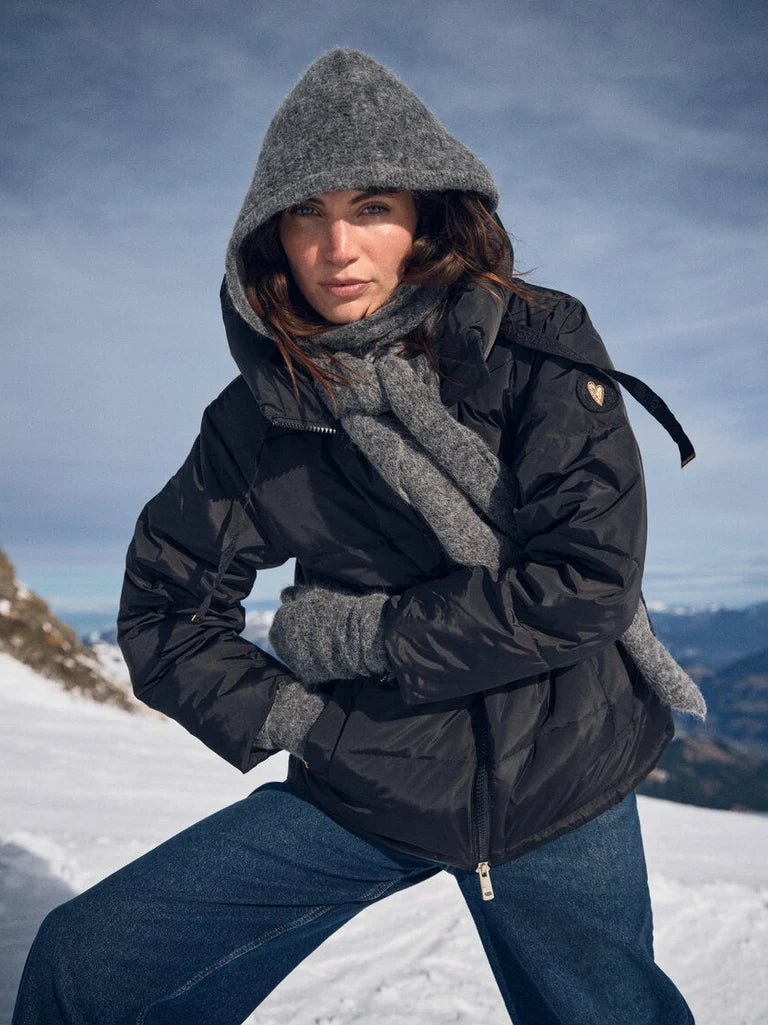 Thora Hooded Scarf Thunderstorm