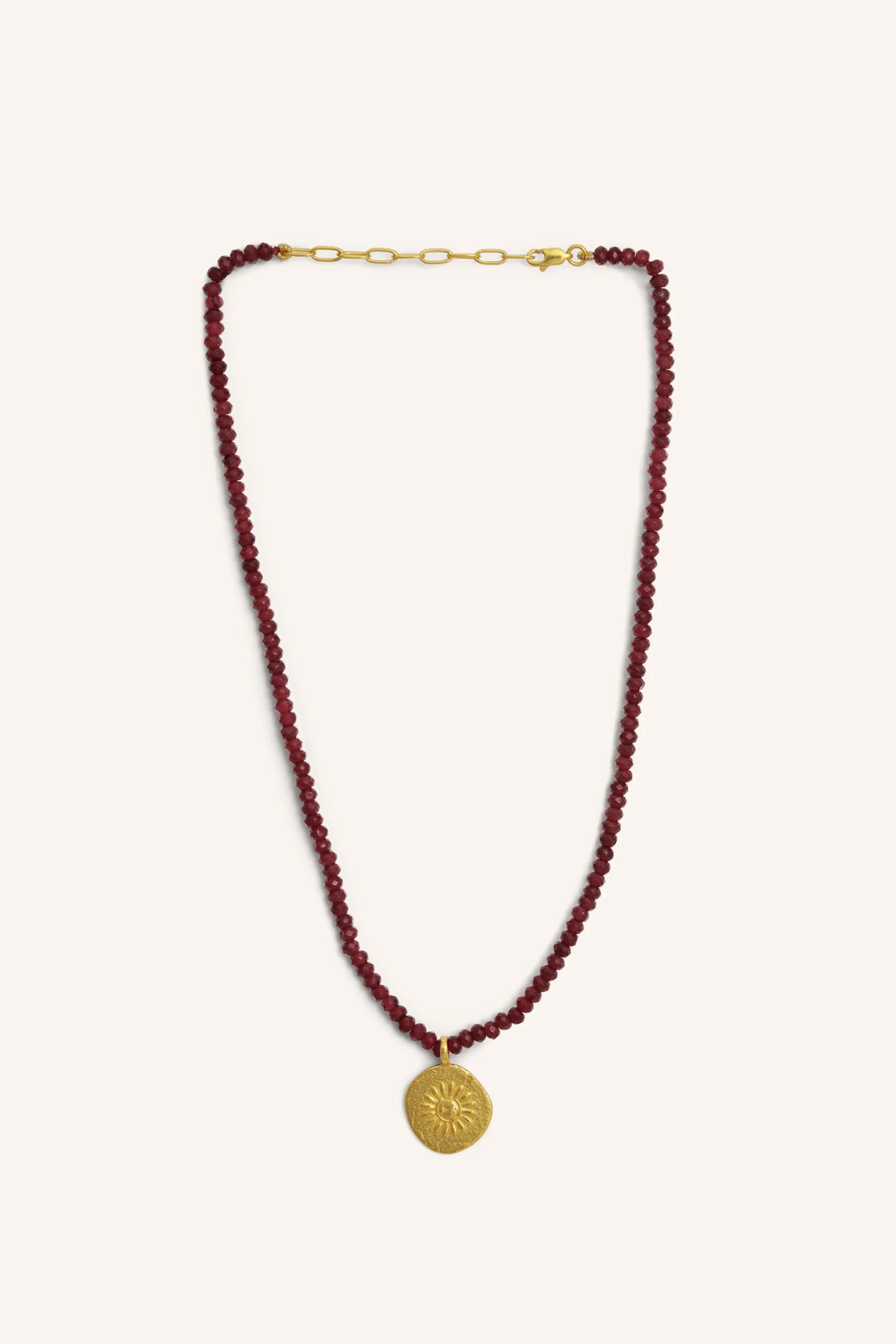 Jules Necklace Burgundy