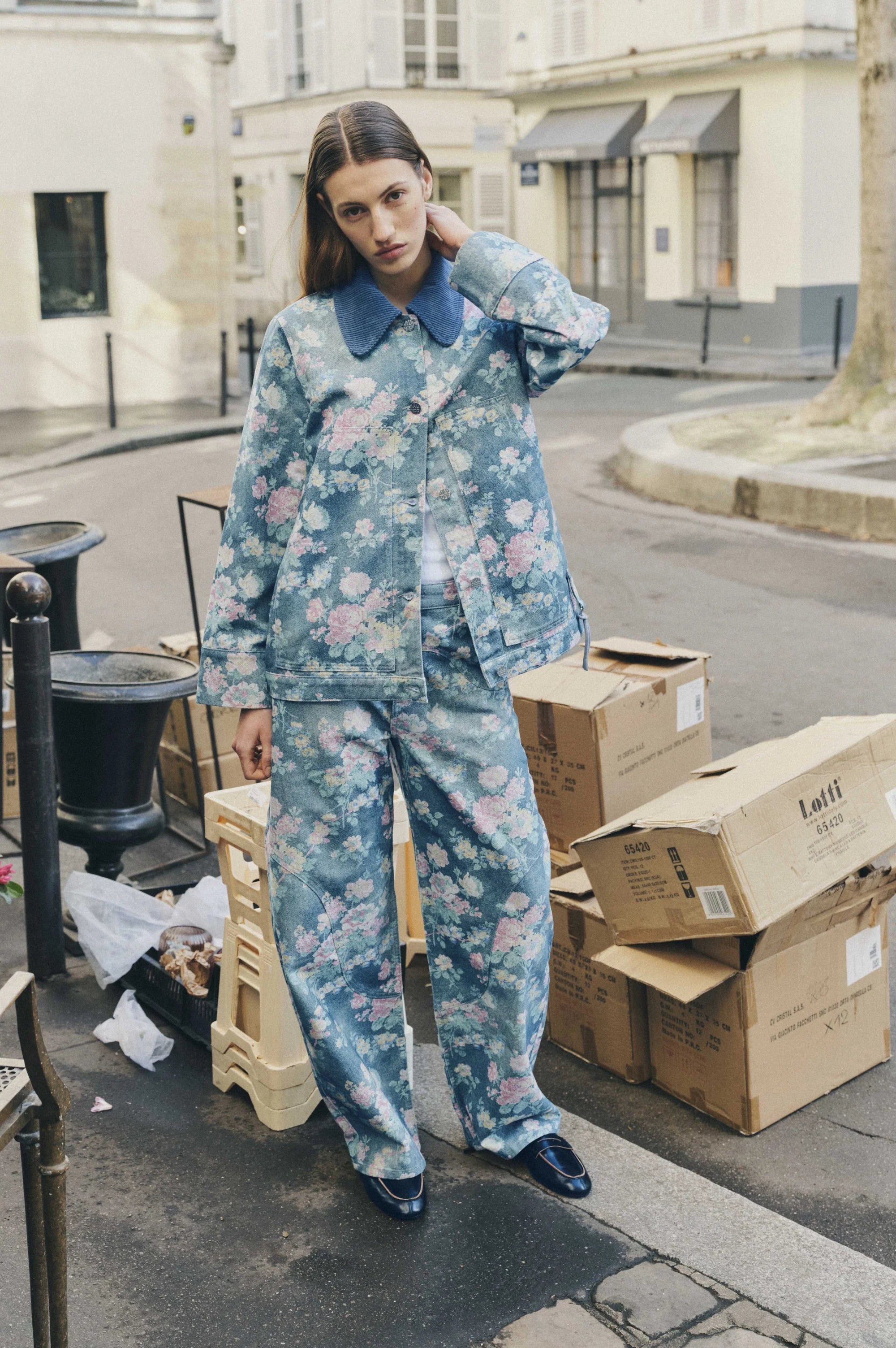 Napolen Jeans Flower Denim