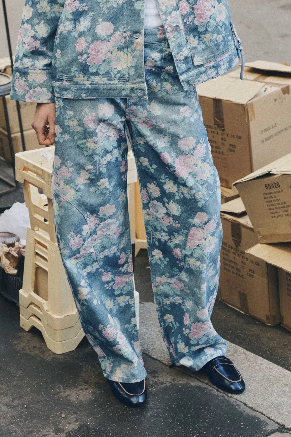 Napolen Jeans Flower Denim