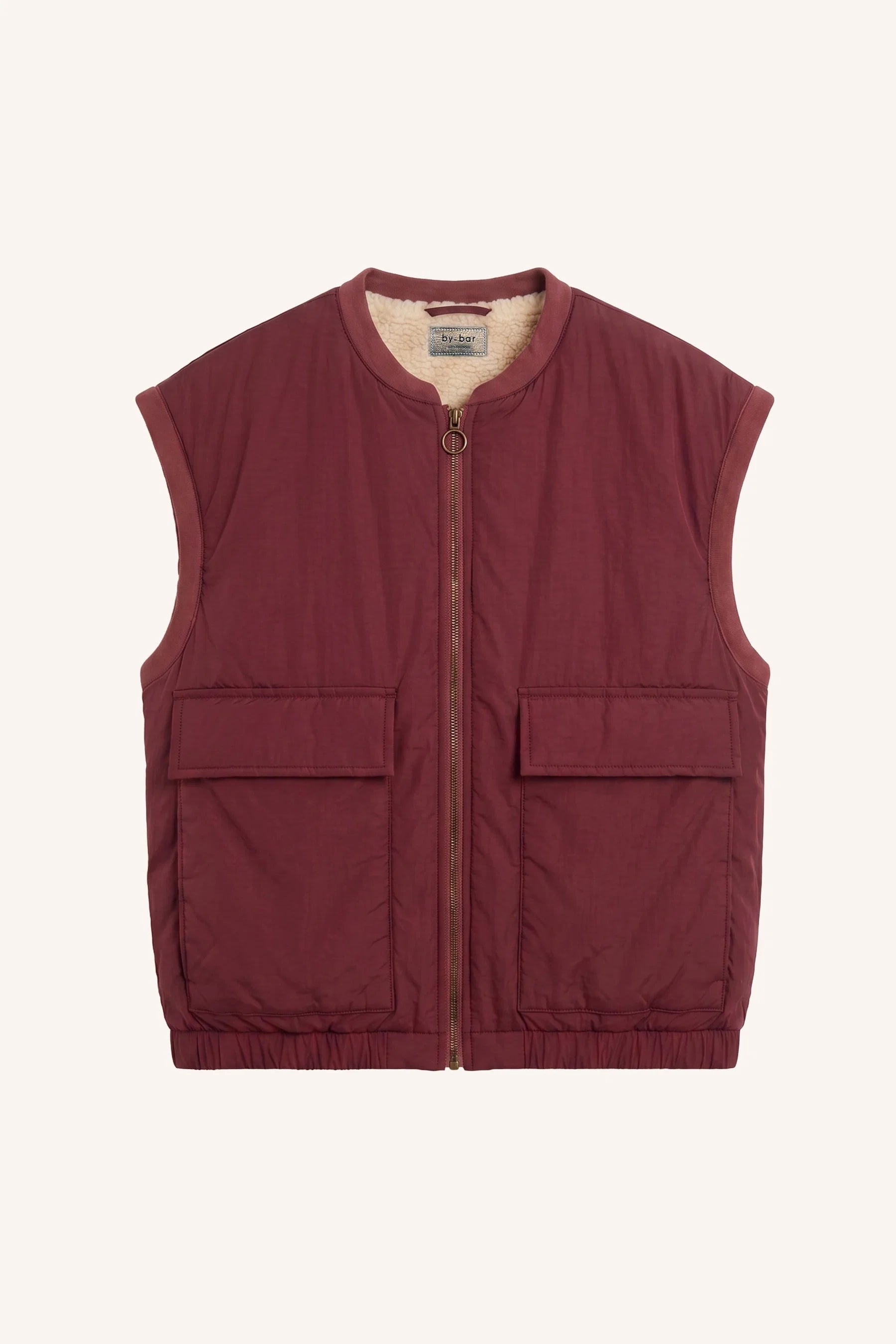 Gio Sleeveless Jacket - Wine