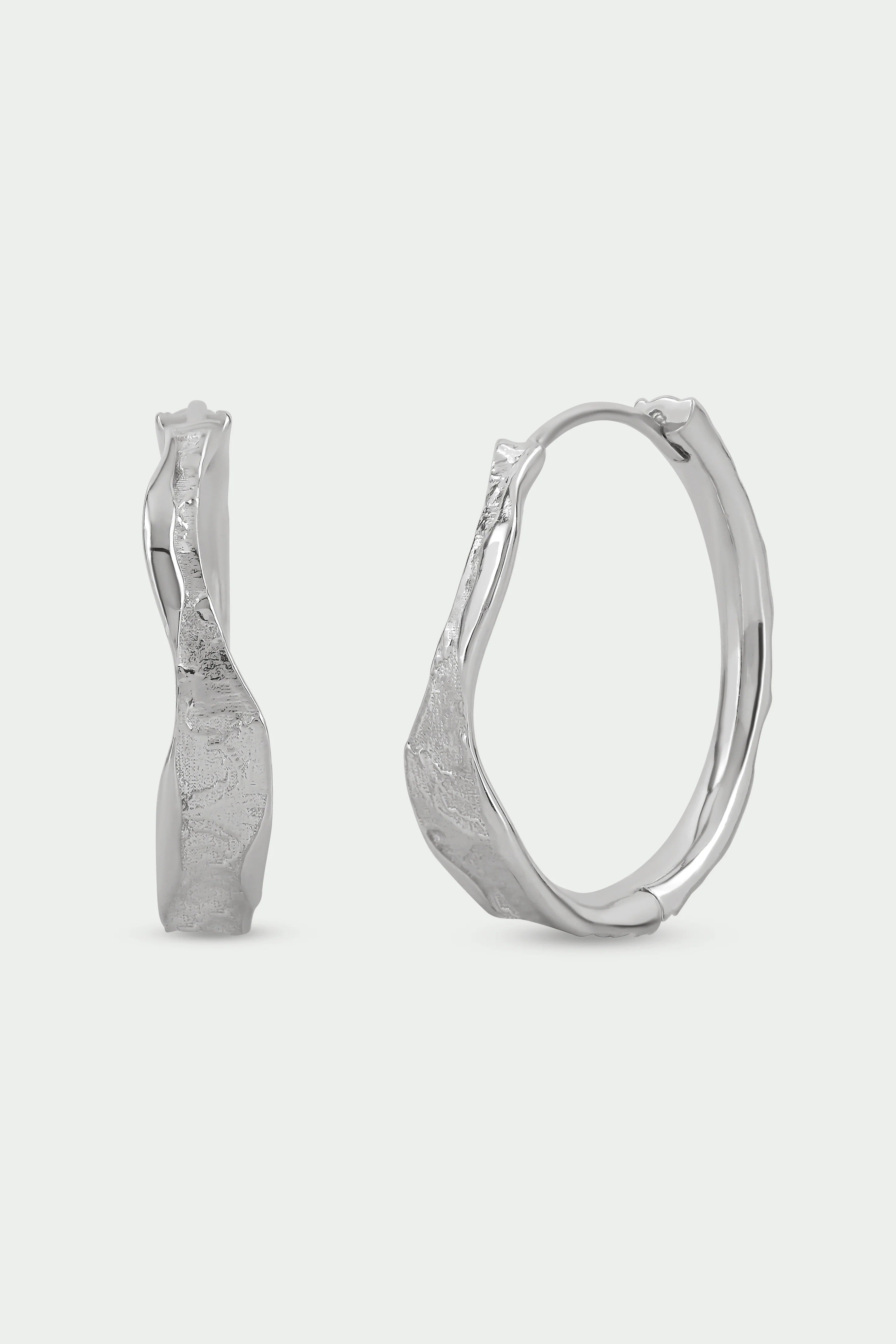 Tutti Silver Edge Earrings