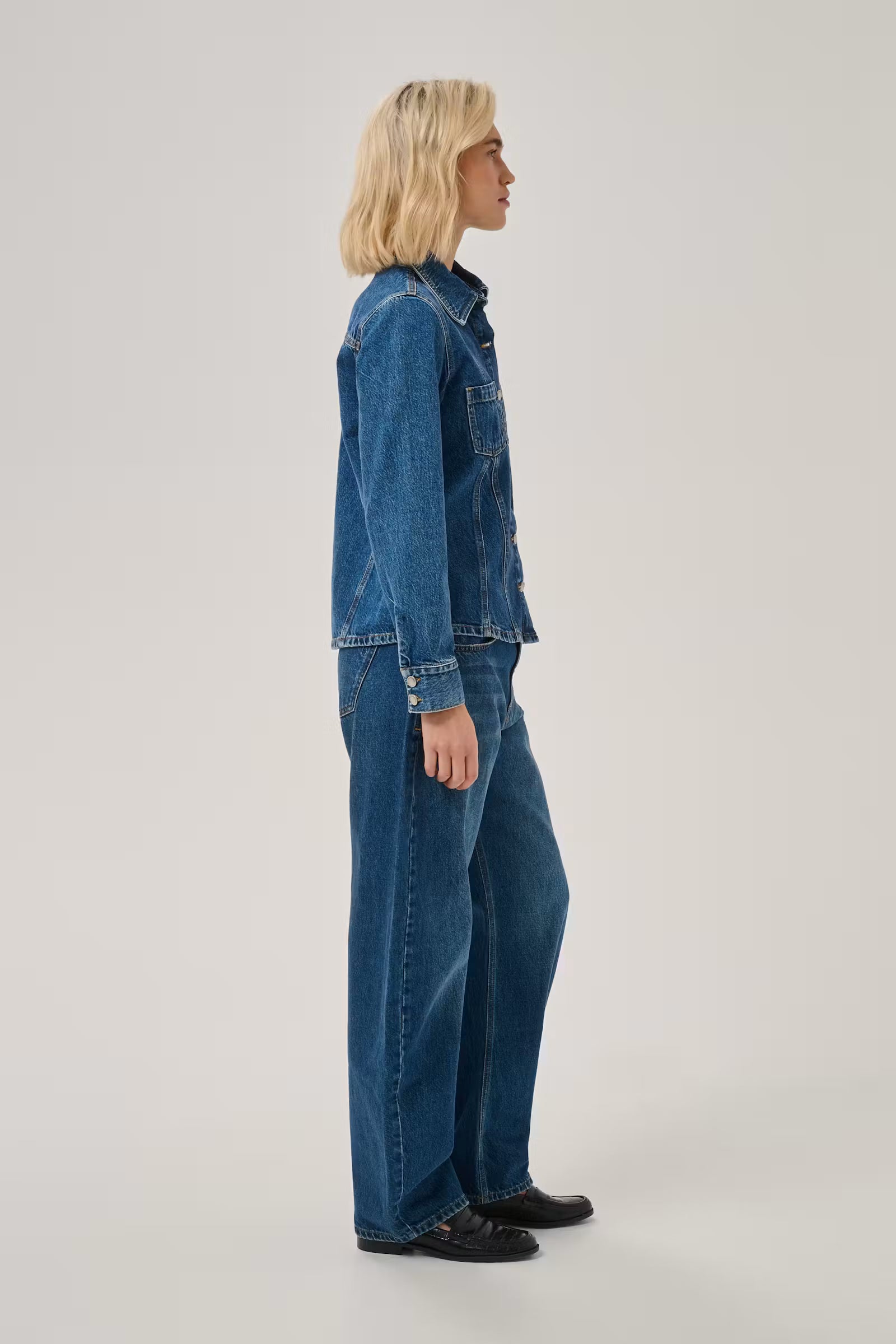 Remmie Barrel Jeans Dark Blue
