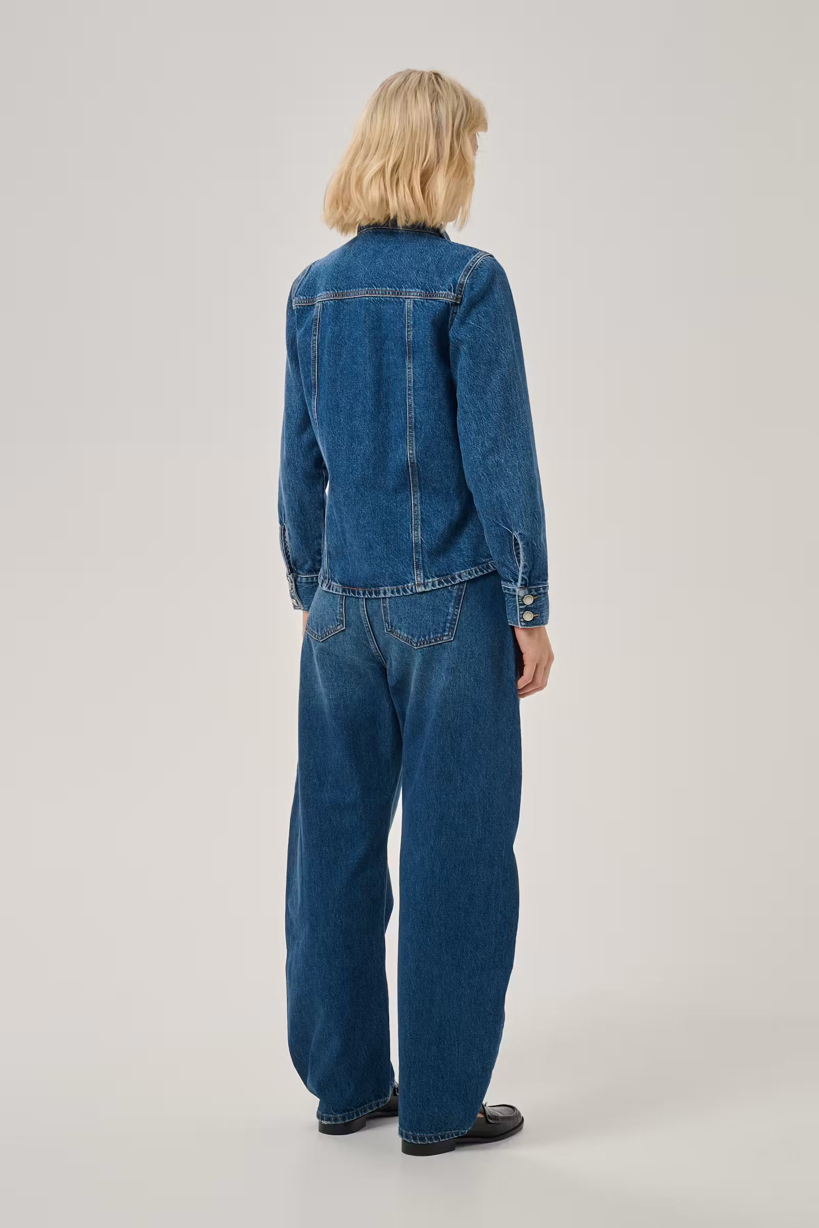 Remmie Barrel Jeans Dark Blue