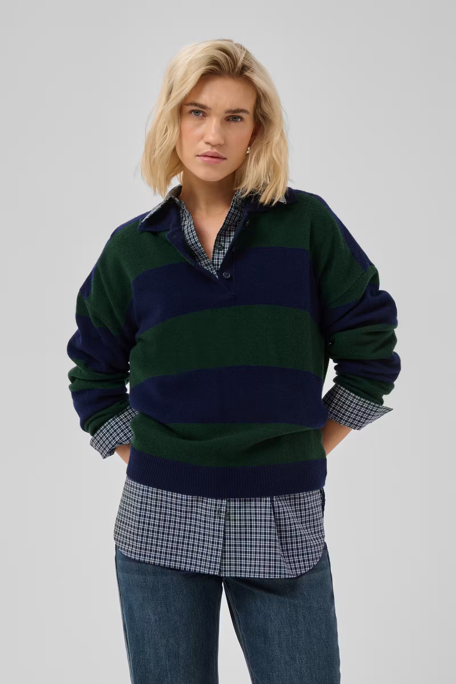 Jola 100% Wool Polo Pullover