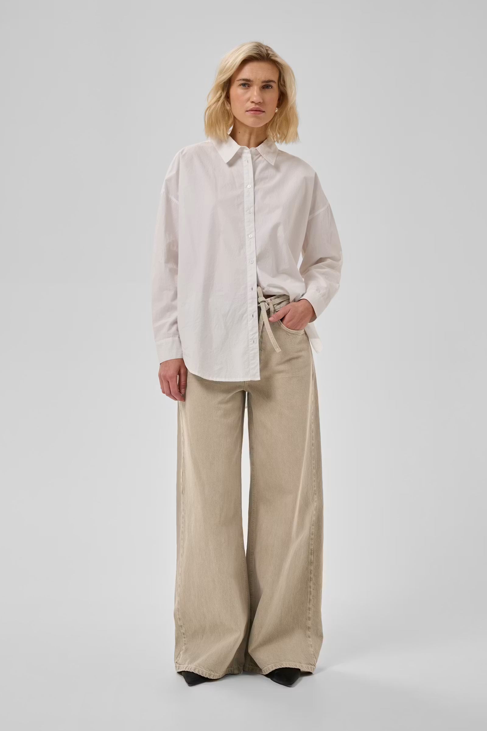 Karo Wide Jeans Silver Sage