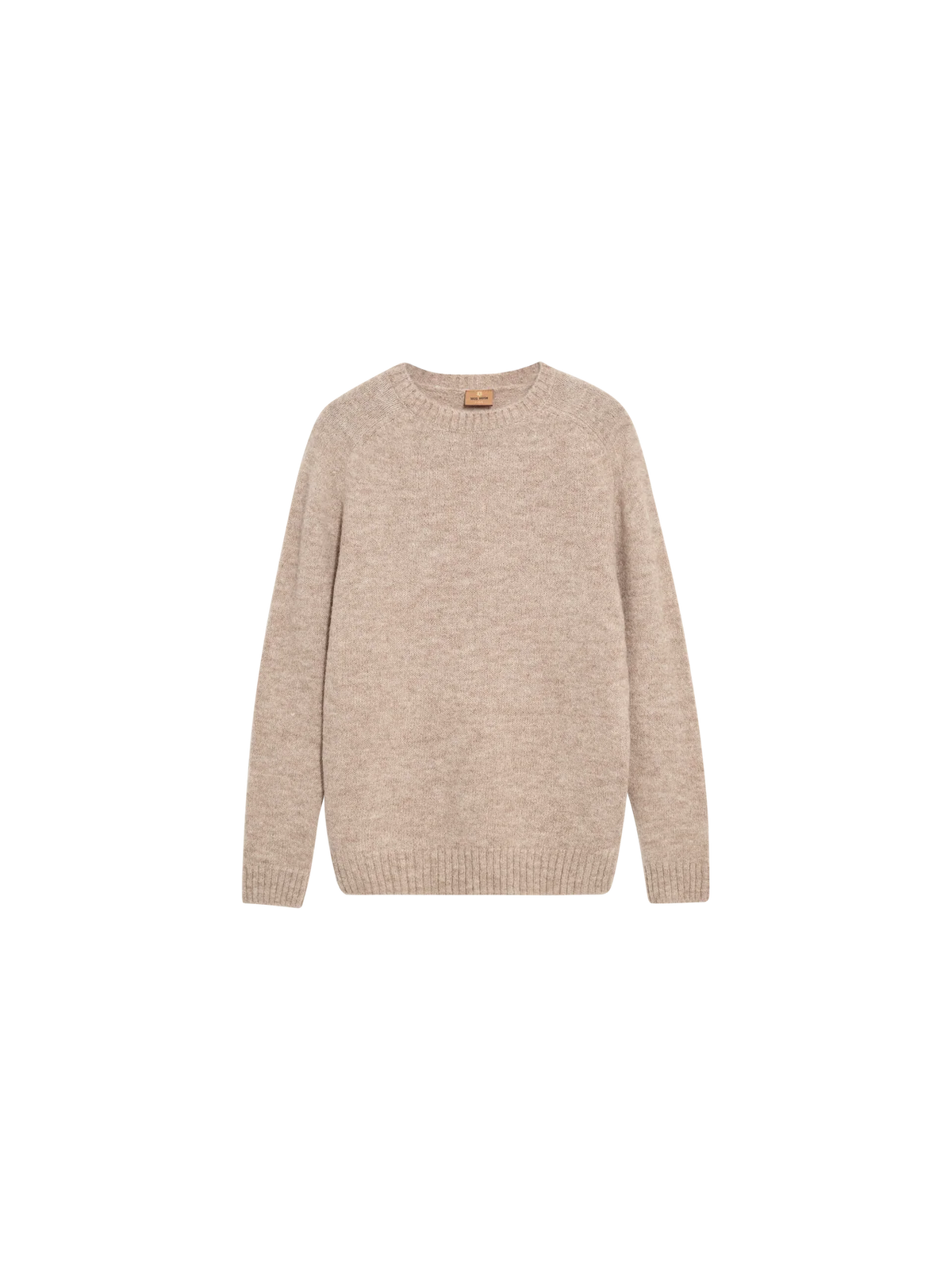 Carlos Crew Neck Knit - Light Grey Melange