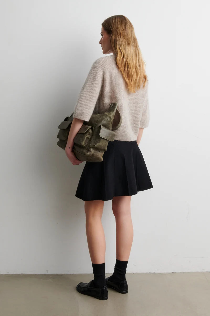 Andrea Beige Melange Cardigan