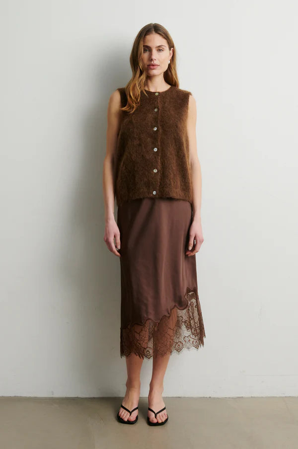 Wila Lace Midi Skirt - Carafe