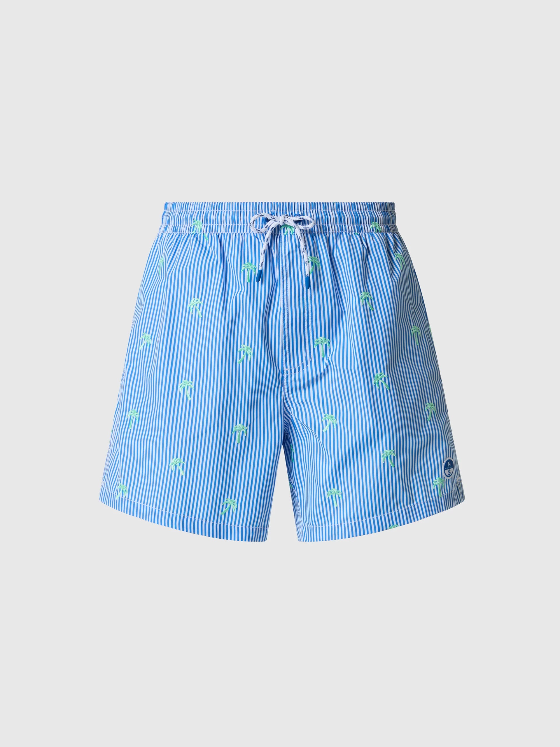 North Sails Palm Stripe Swim Shorts