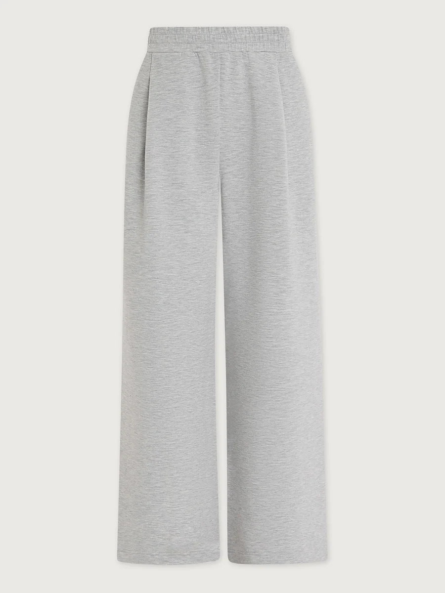 29.5" Extra Wide Leg Pant - Light Grey Marl