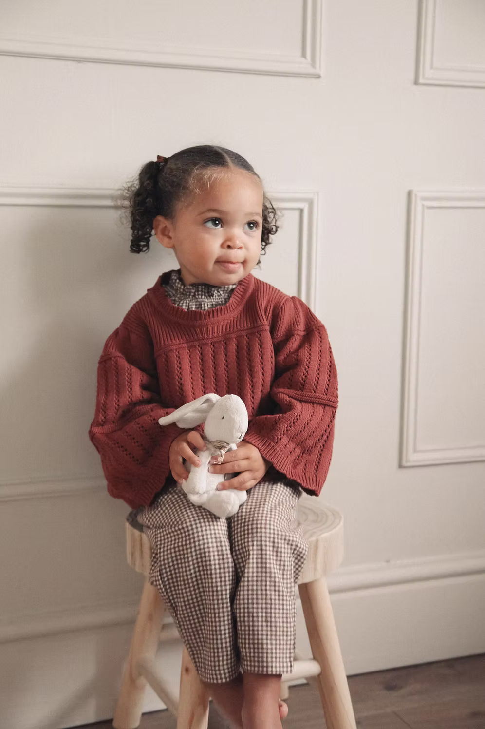 Minnie & Monty Dusky Berry Flare Sleeve Knit