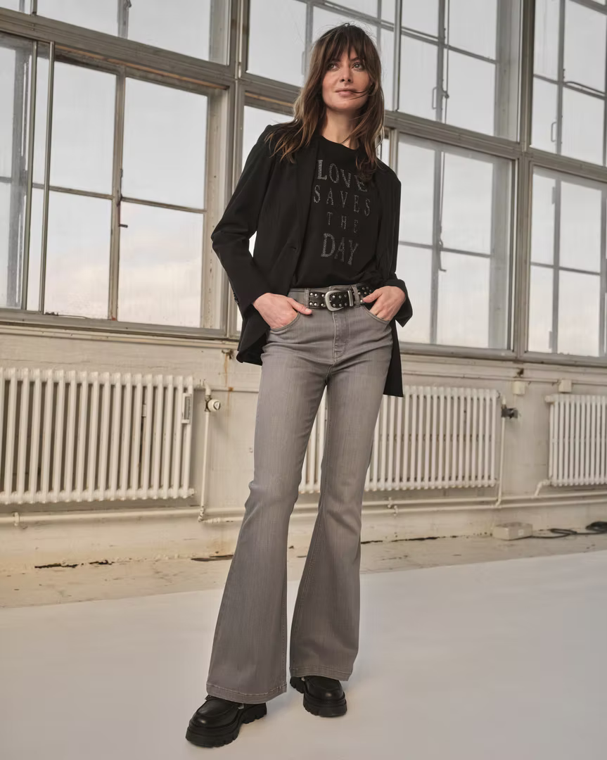 Mos Mosh Black Leather Loafer