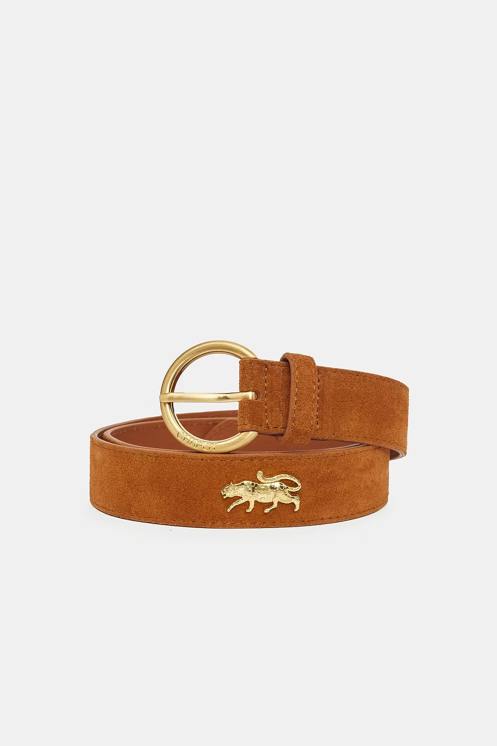 Fabienne Chapot Tan Leopard Belt