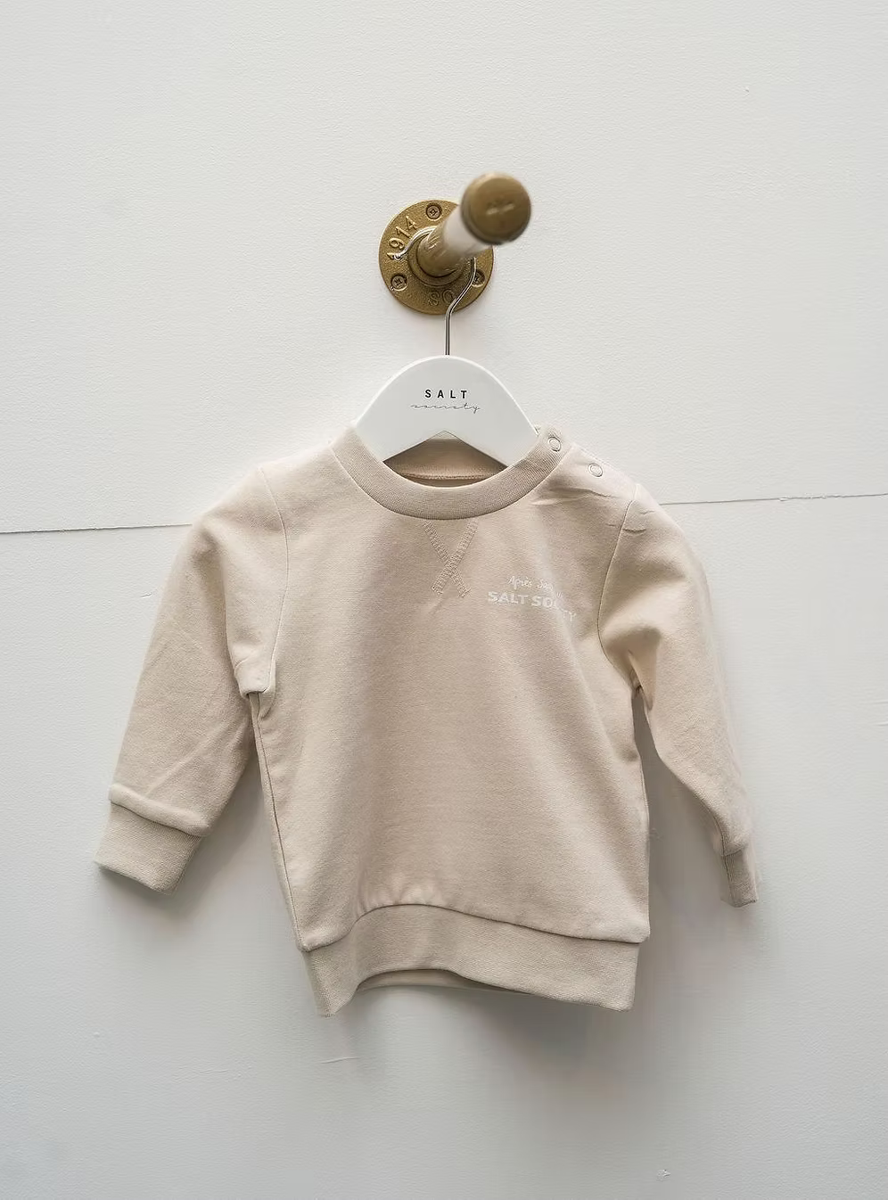 Salt Society Baby Sweatshirt Cream