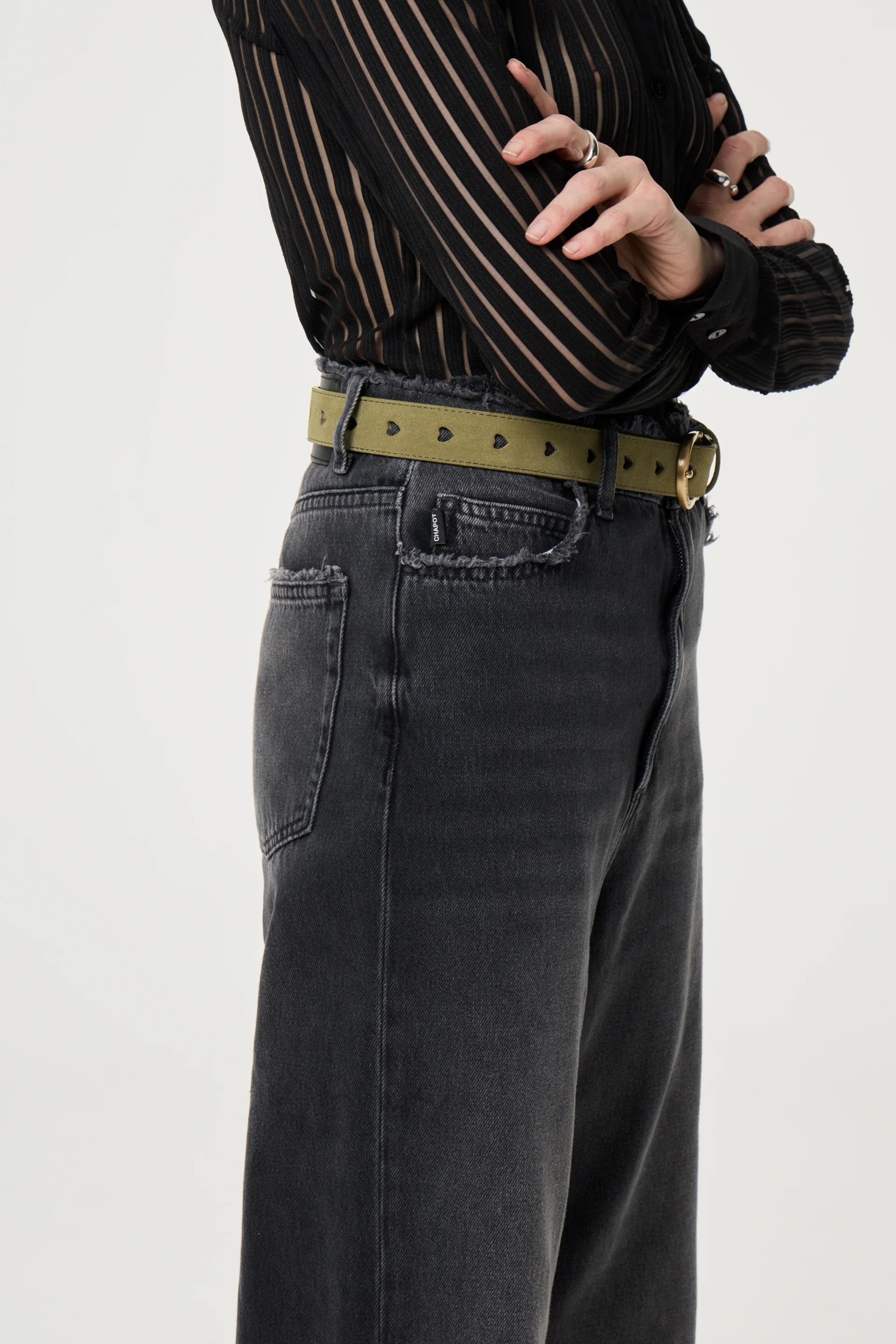 Fabienne Chapot Olive Heart Belt