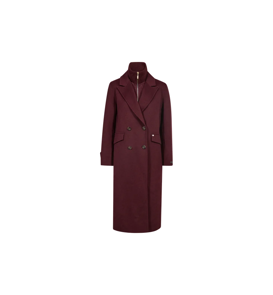 Alva Loisa Mock-Neck Coat