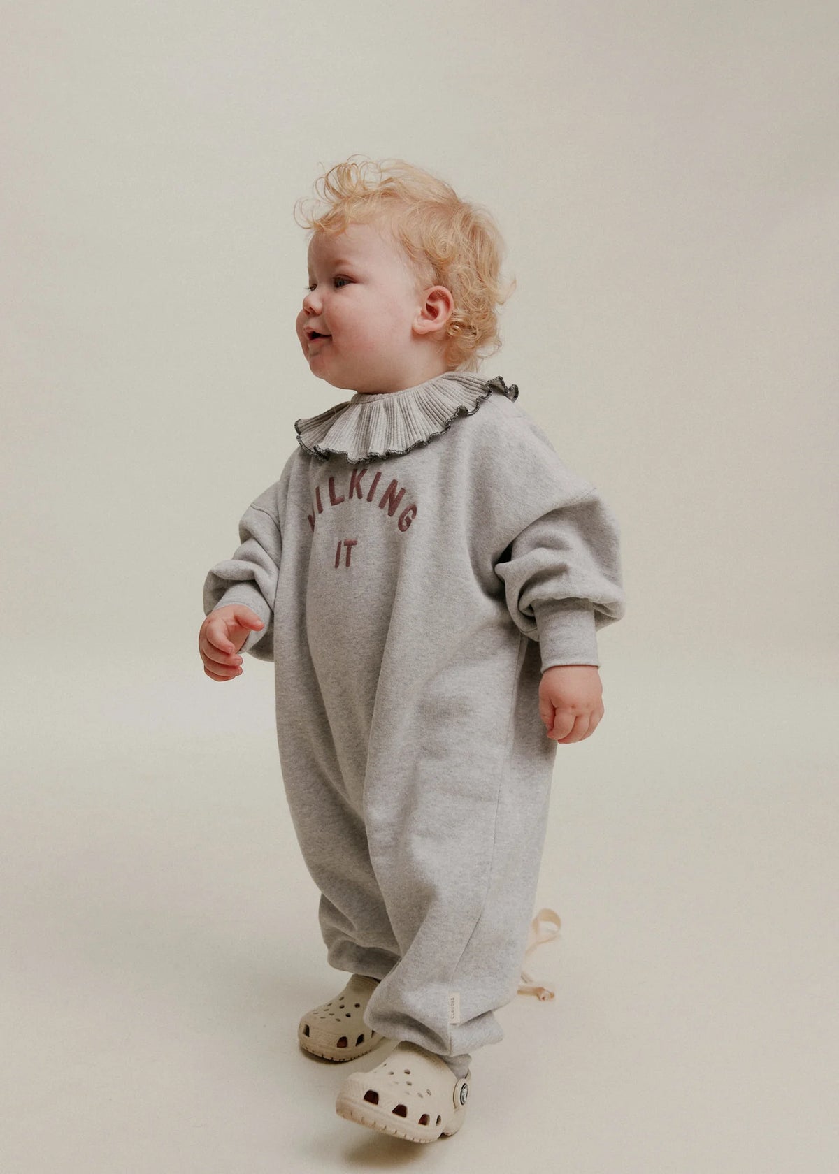 Claude & Co Milking it Grey Romper