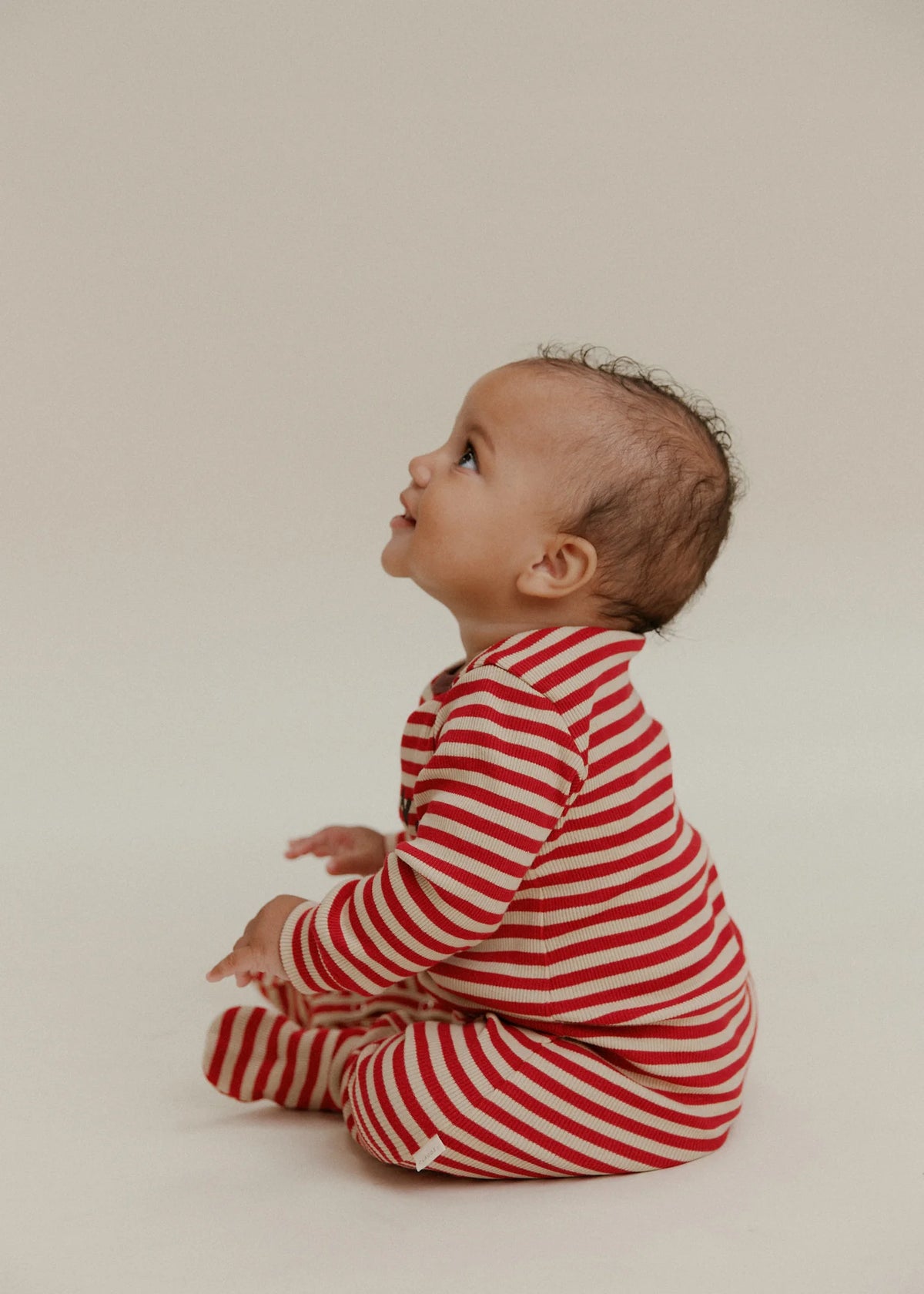 Claude & Co Milking it Crimson Stripe Onesie
