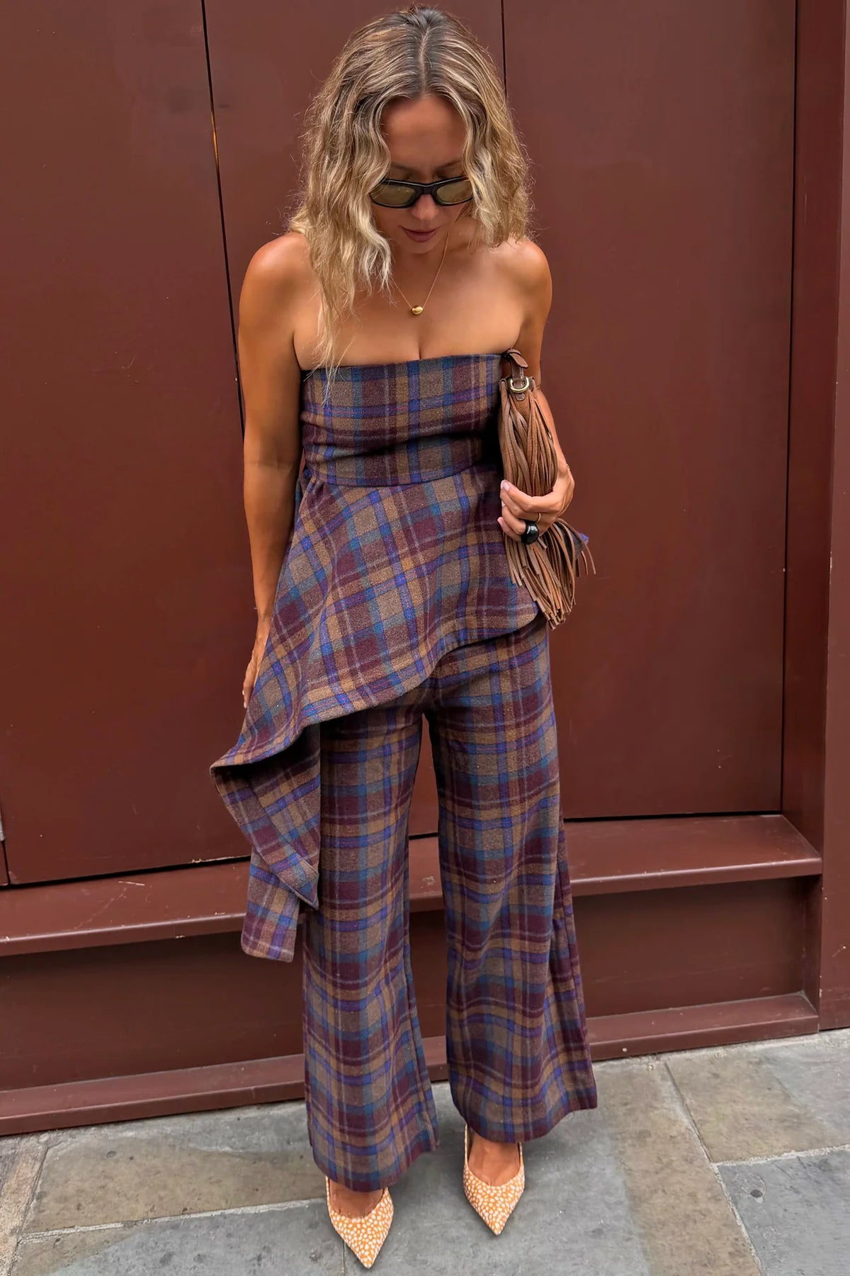 Check Eve A-Symmetric Bandeau Top