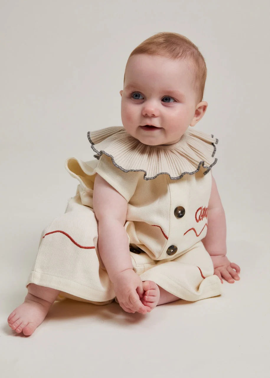 Cali Vanilla Ripple Collar Overall