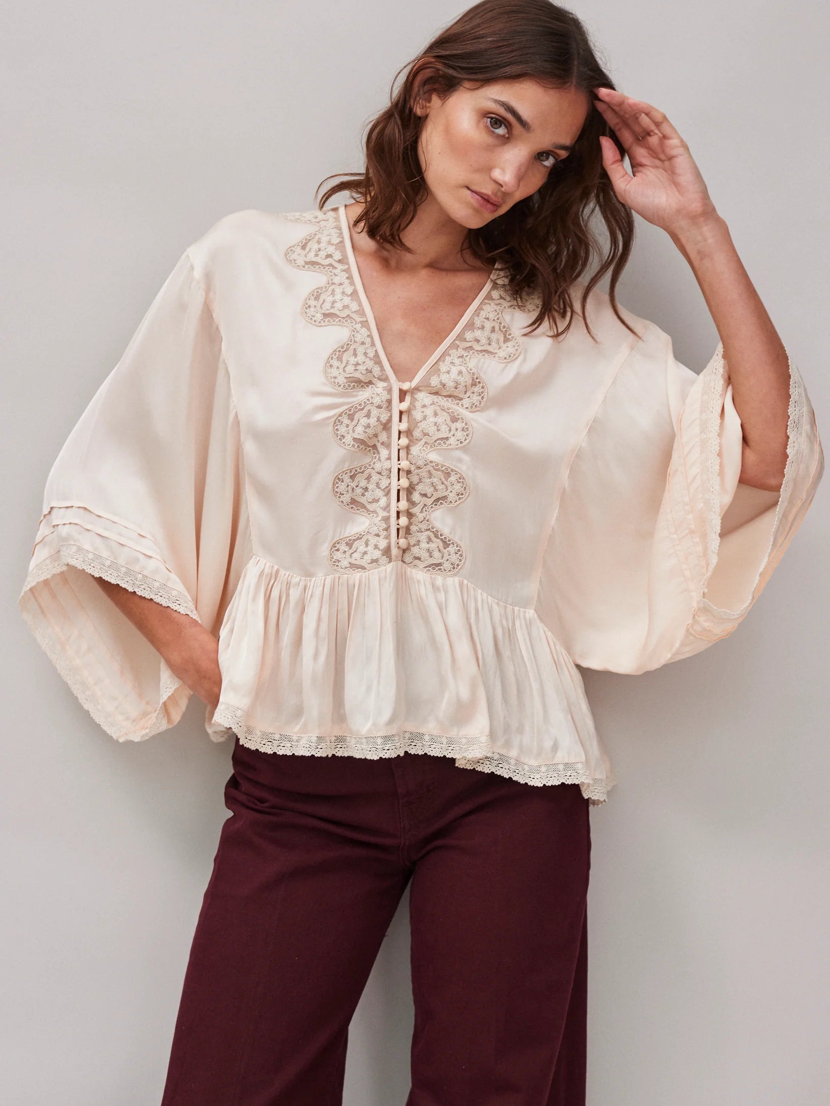 Faune Honeysuckle Natural Blush Blouse