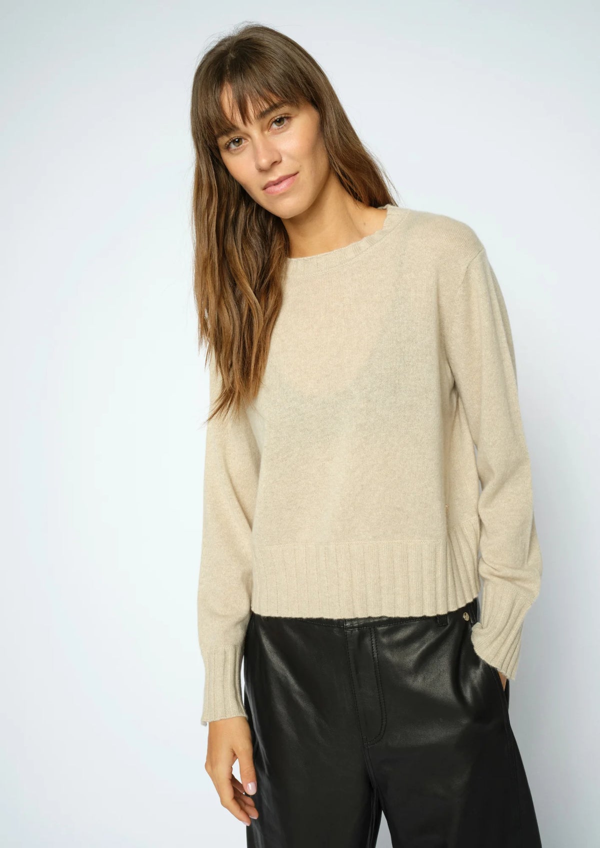 Moria Crewneck Jumper - Oxford Tan