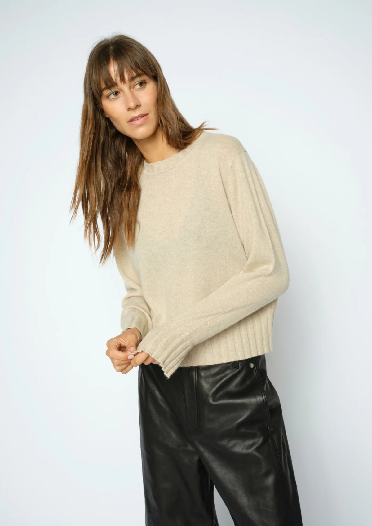 Moria Crewneck Jumper - Oxford Tan