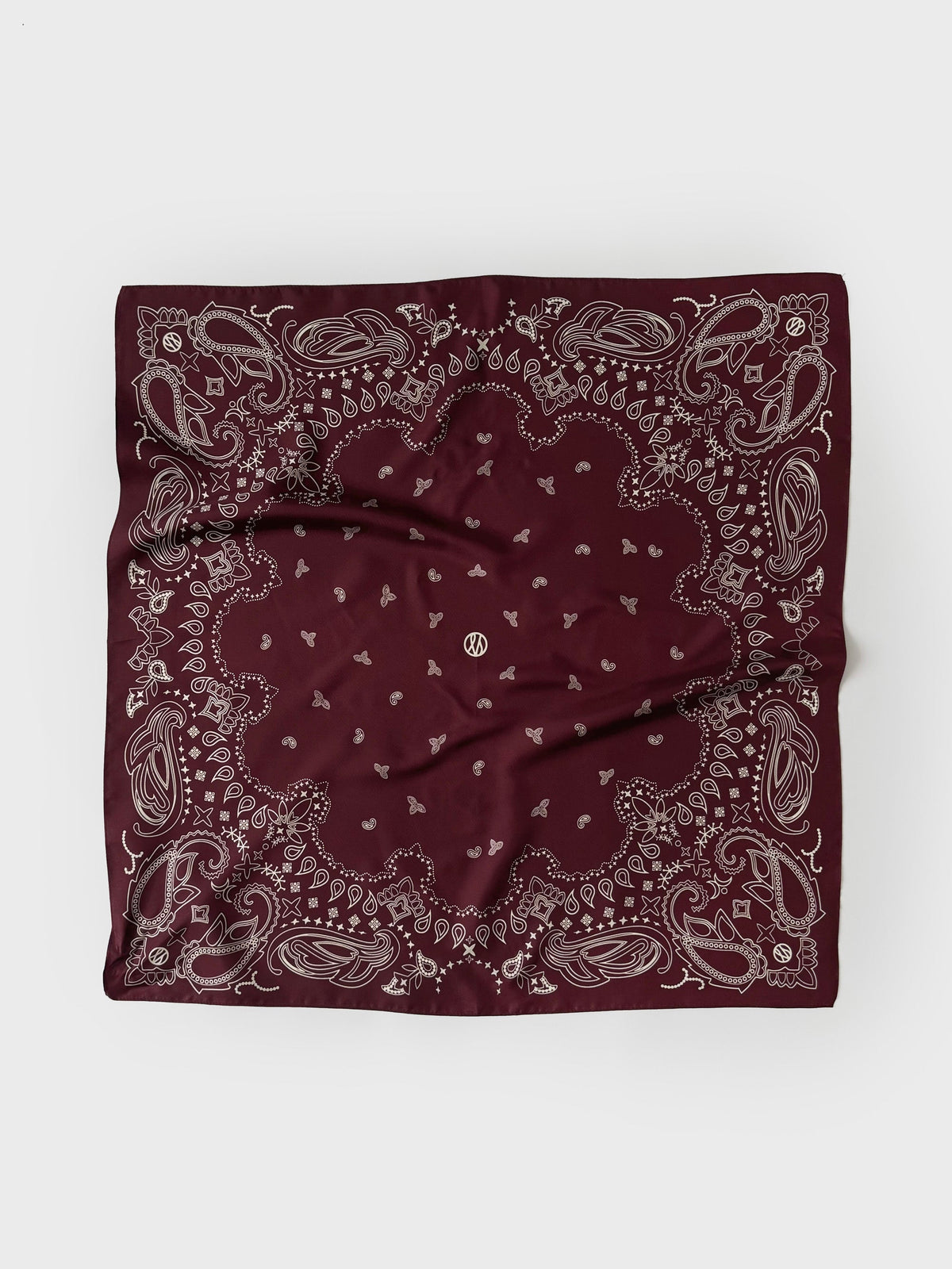 Paisley Scarf Wine Red 65cm