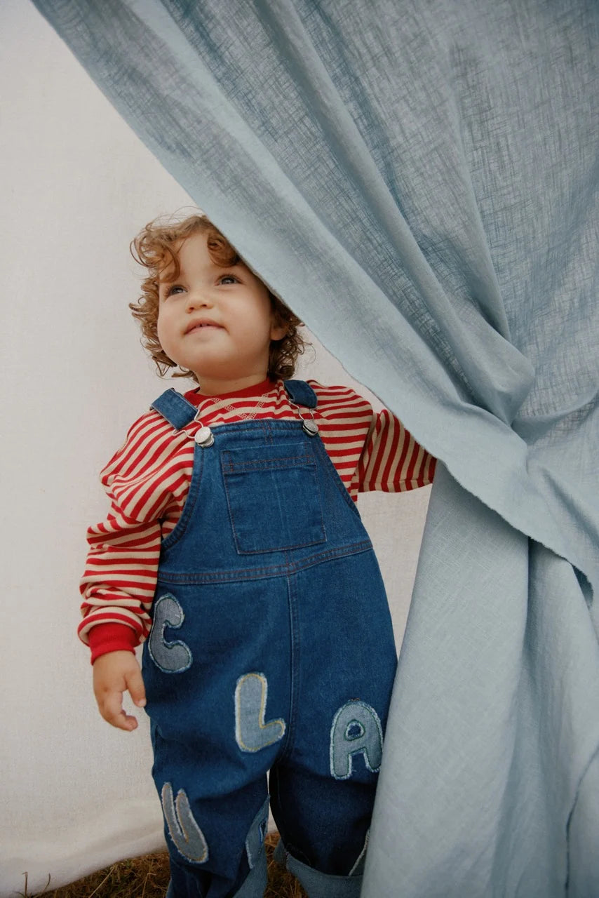 Claude & Co Blythe Patch Denim Dungarees