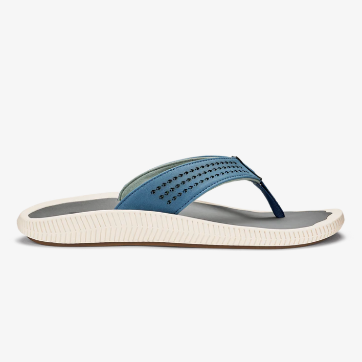 Olukai Ulele Flip Flop - Slate Blue/Charcoal