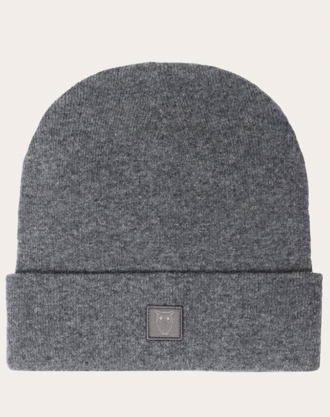 Knowledge Grey Wool Beanie