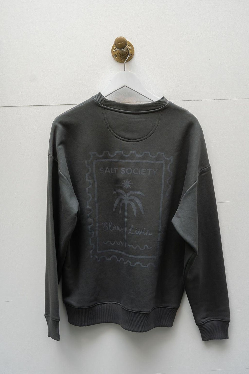 Salt Society Iron Grey Stamp Sweatshirt