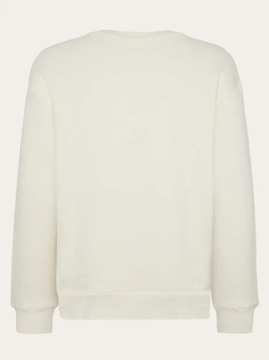 Knowledge Cotton Crew Neck Sweater - Egret