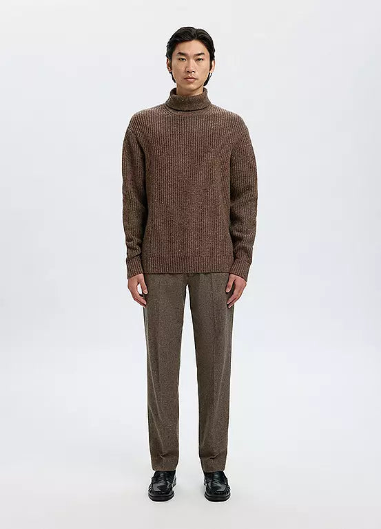 Selected Homme Coffee Rollneck Knit