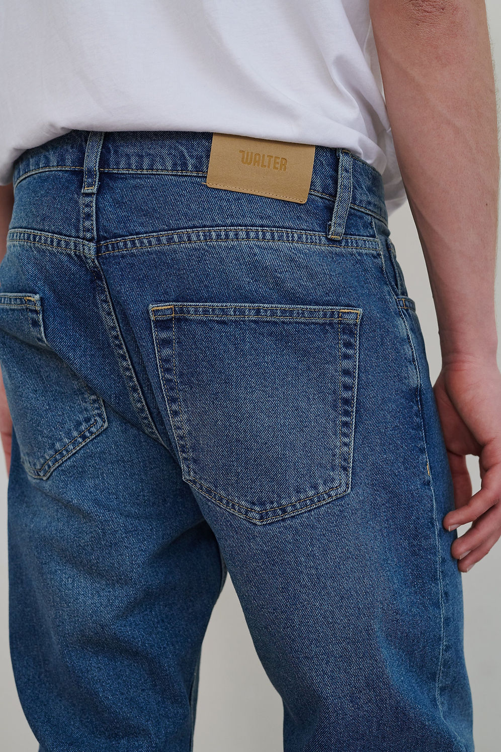 Walter Denim Mid Wash Dead Straight Jeans