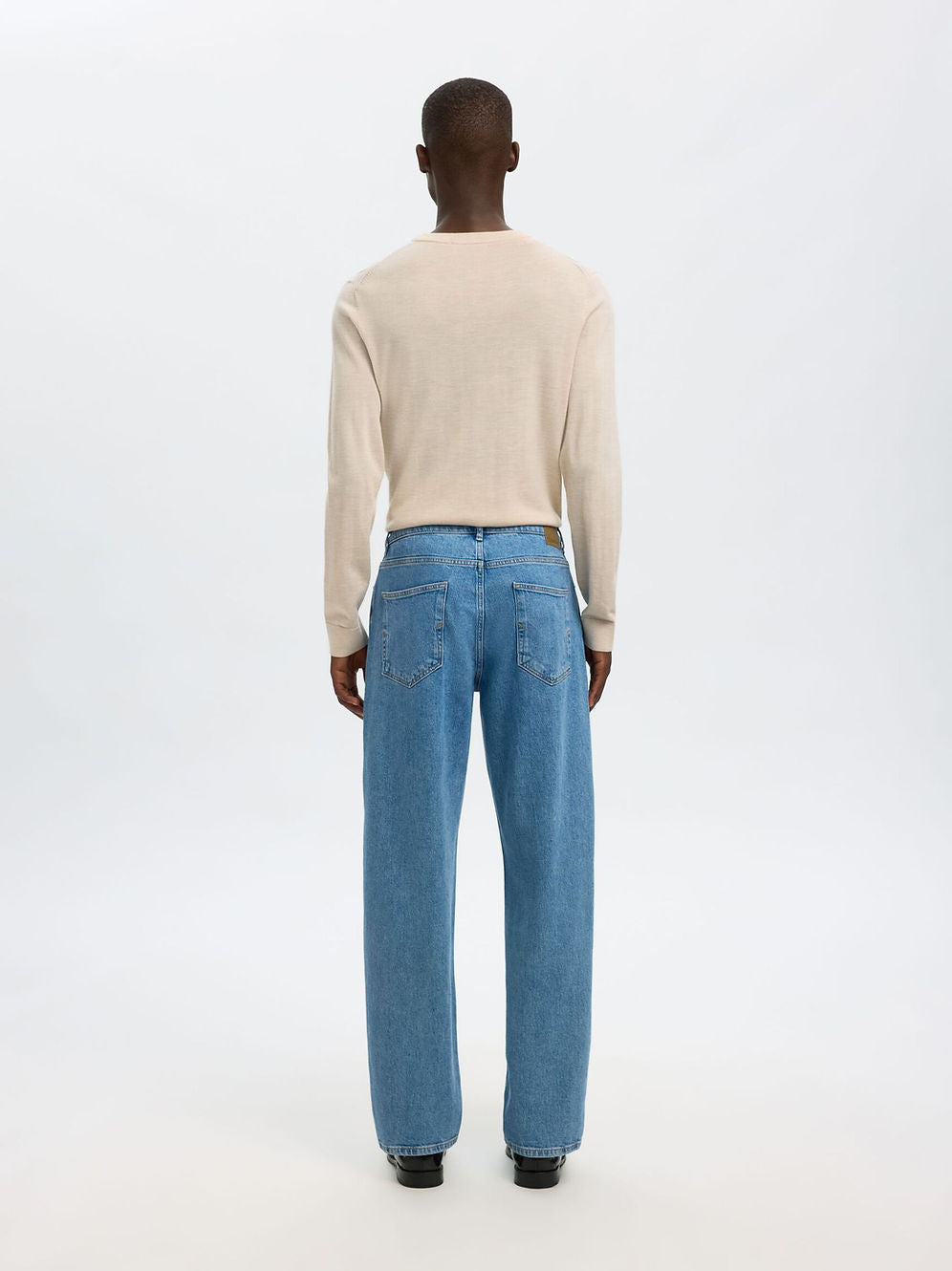 Selected Homme Loose Ben Kori Jeans - Light Blue Denim