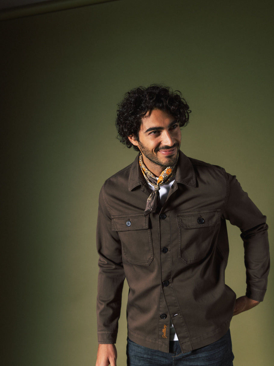 Mos Mosh Gallery Matteo Chocolate Overshirt