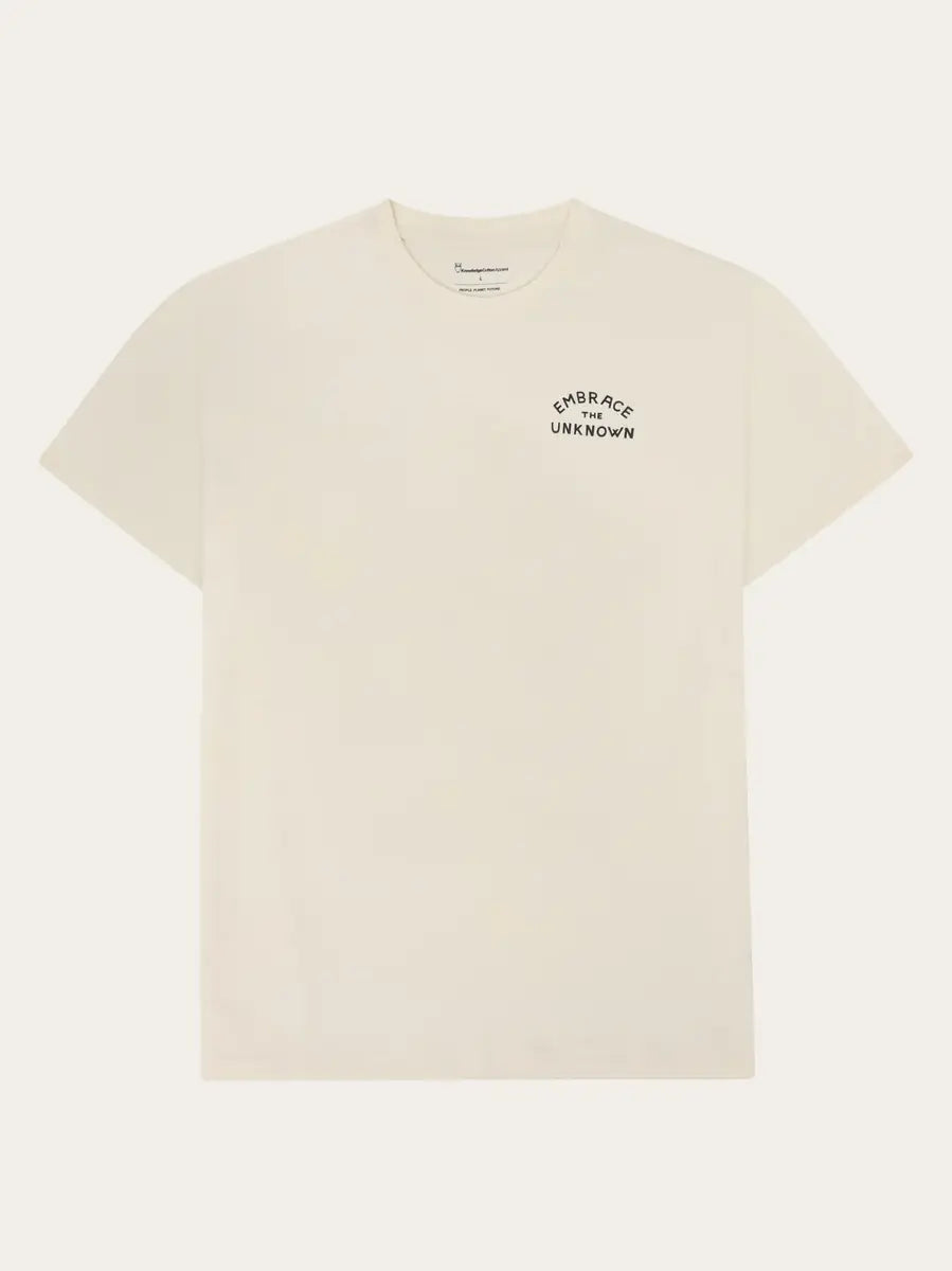Knowledge Cotton Egret Back Print Tee