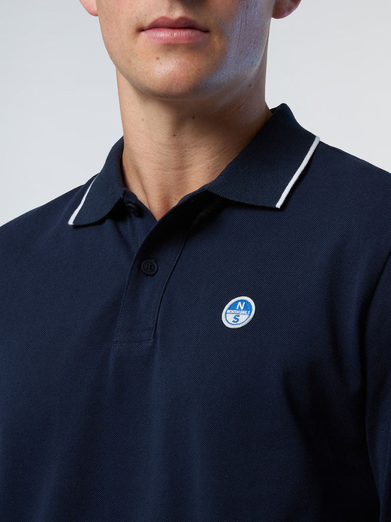 North Sails Navy LS Polo