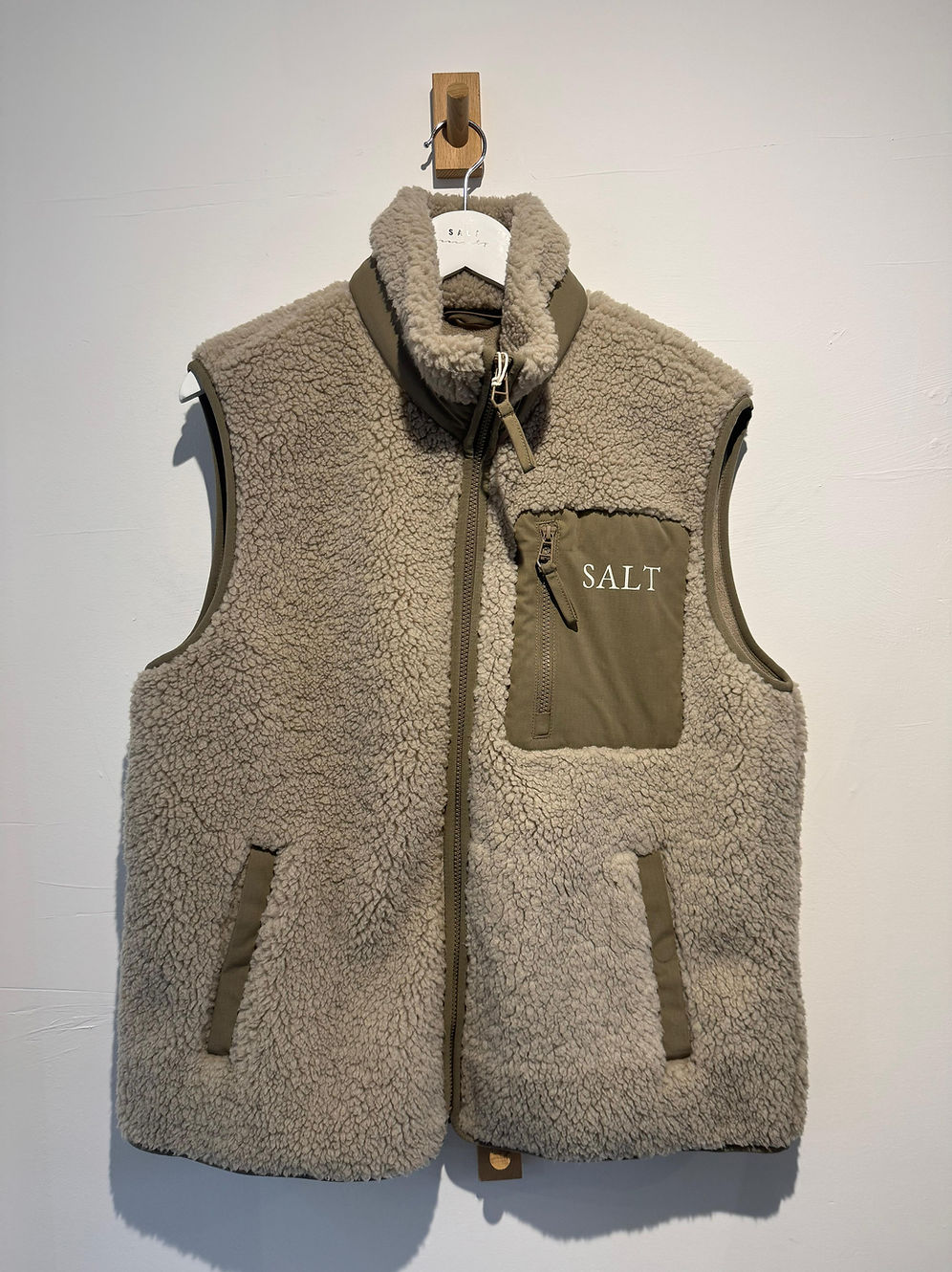 Salt Beige Sherpa Gilet