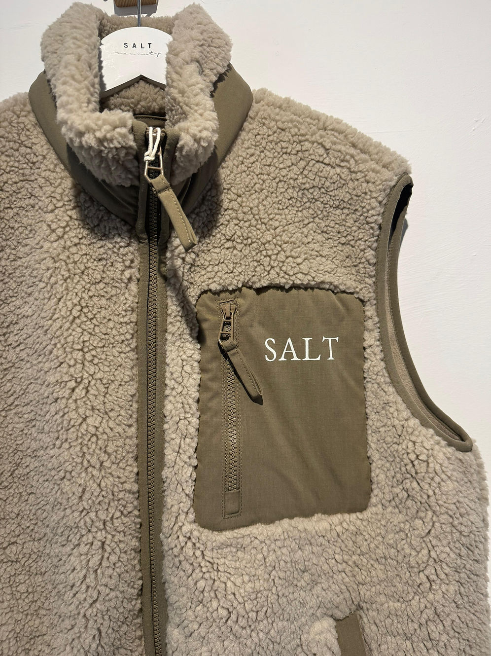 Salt Beige Sherpa Gilet