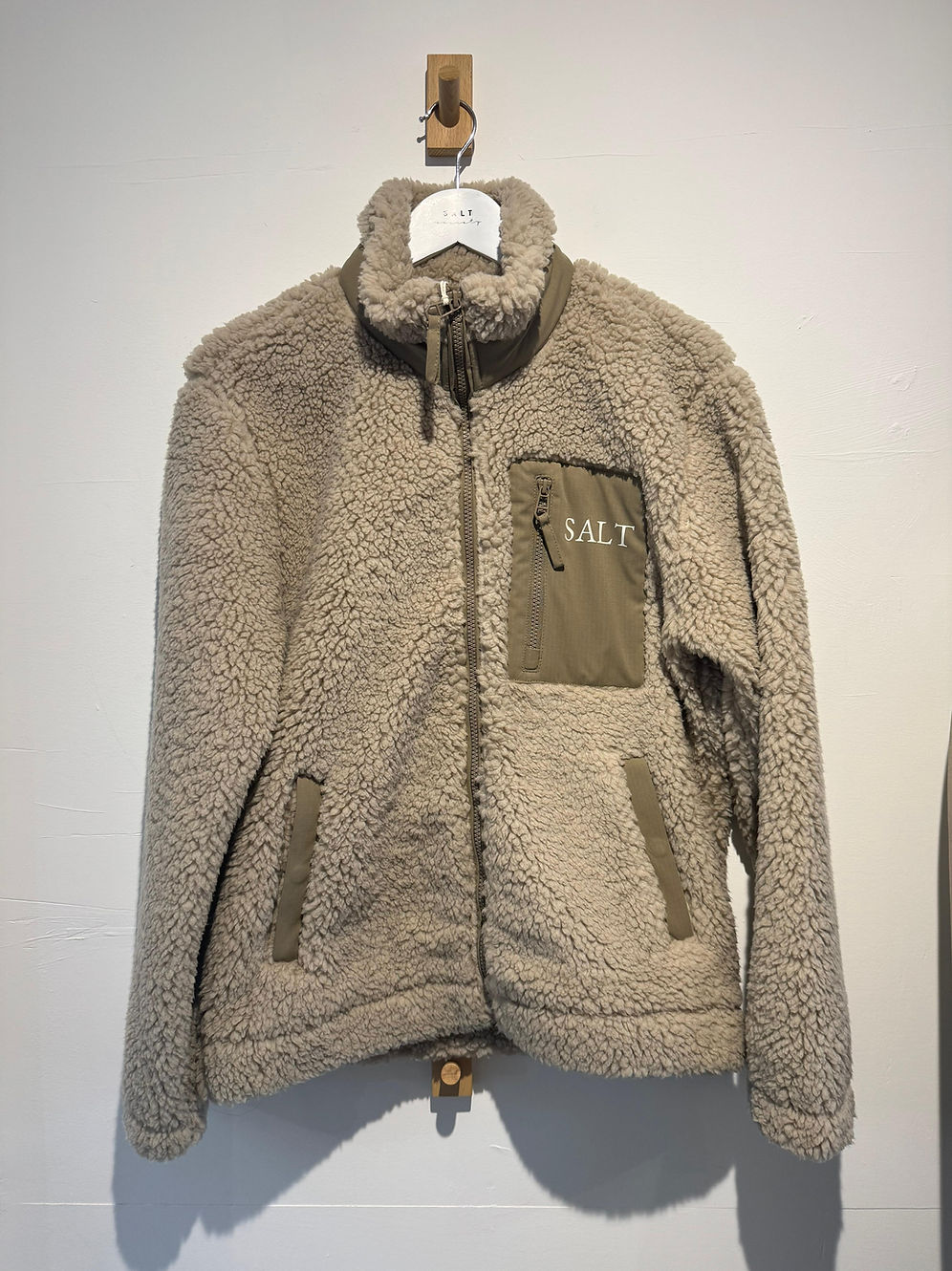 Salt Beige Sherpa Jacket